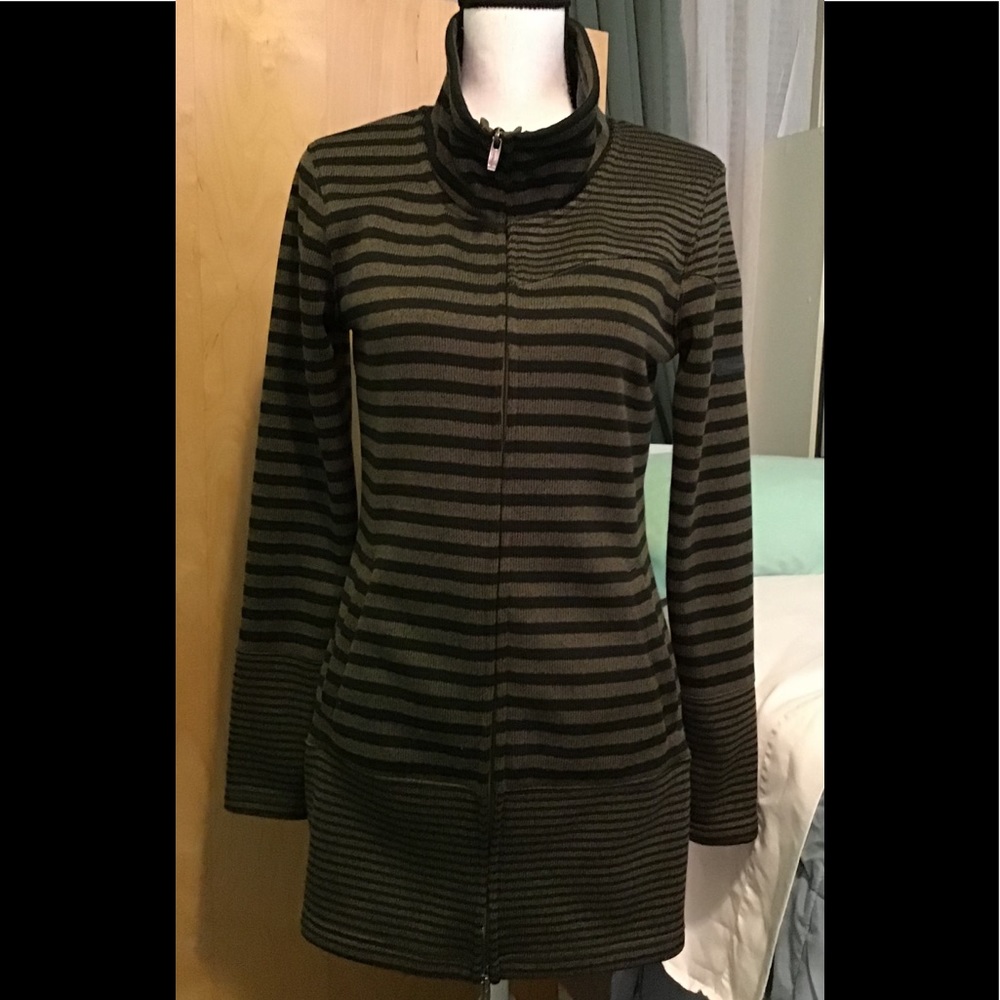 ✅🇦🇷 Avalanche long brown/black cardigan. S